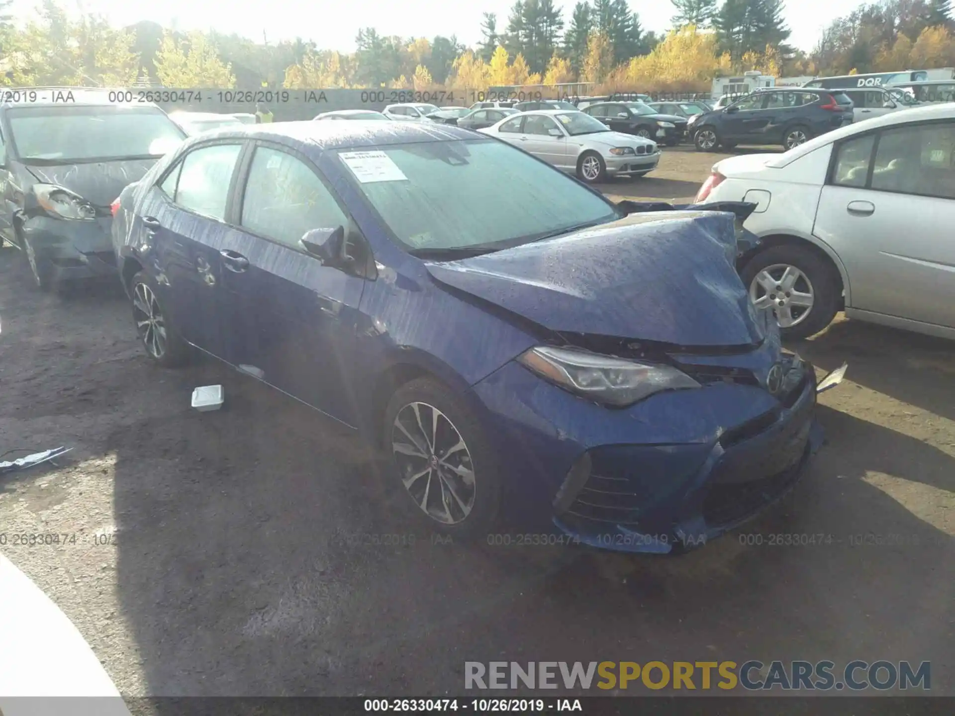 1 Photograph of a damaged car 2T1BURHE3KC133233 TOYOTA COROLLA 2019