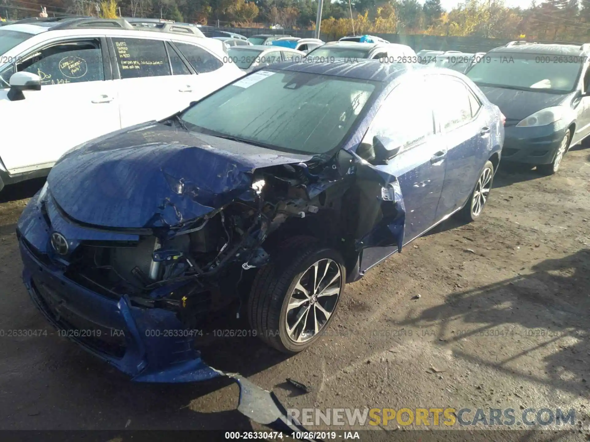 2 Photograph of a damaged car 2T1BURHE3KC133233 TOYOTA COROLLA 2019