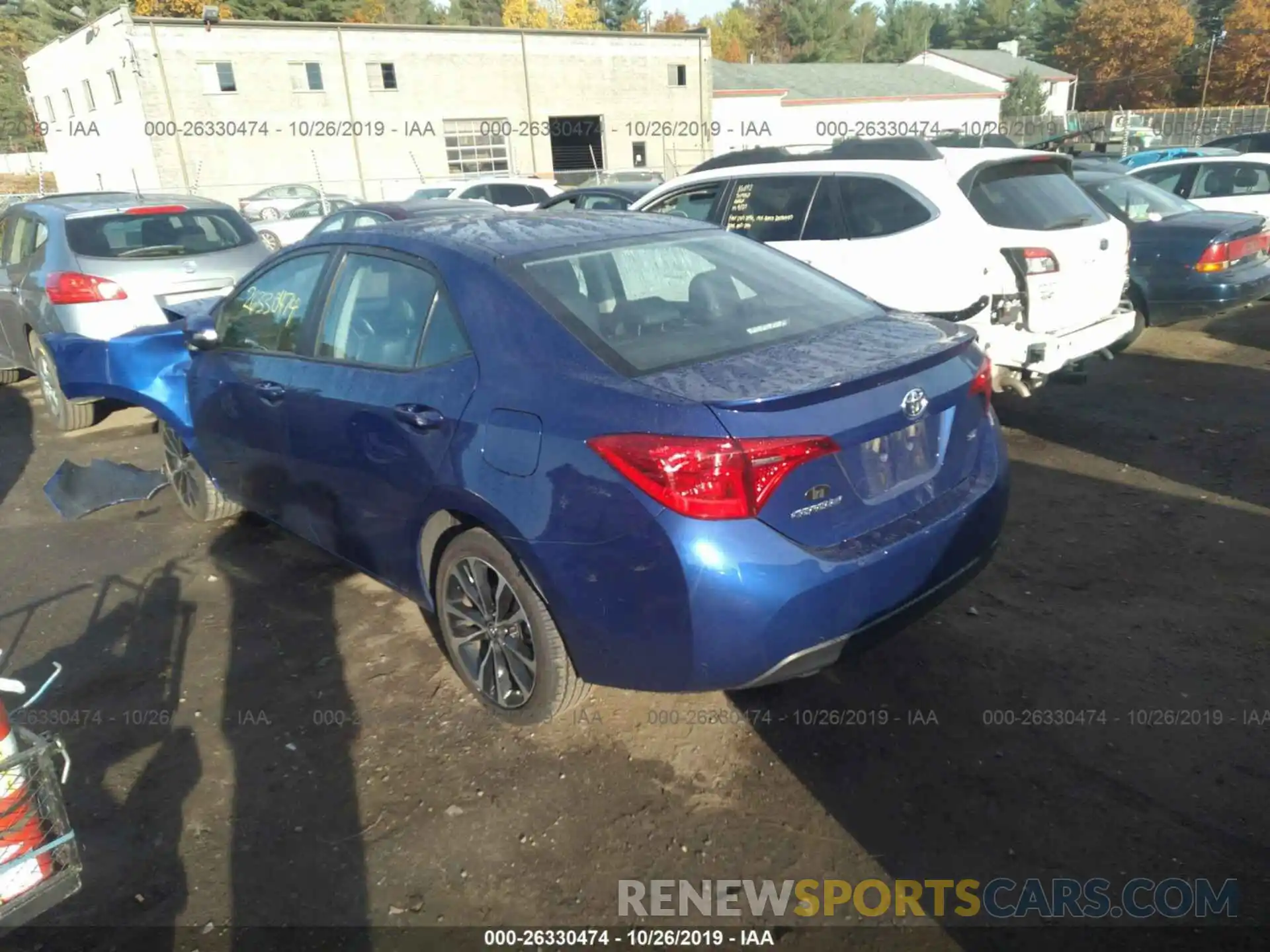 3 Photograph of a damaged car 2T1BURHE3KC133233 TOYOTA COROLLA 2019