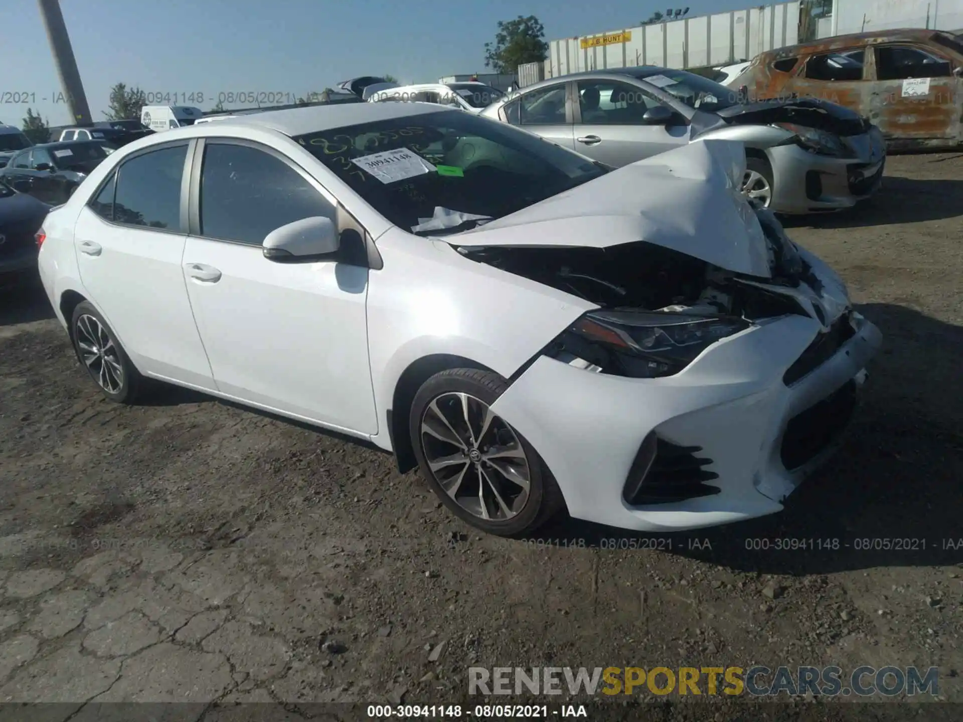 1 Photograph of a damaged car 2T1BURHE3KC133281 TOYOTA COROLLA 2019