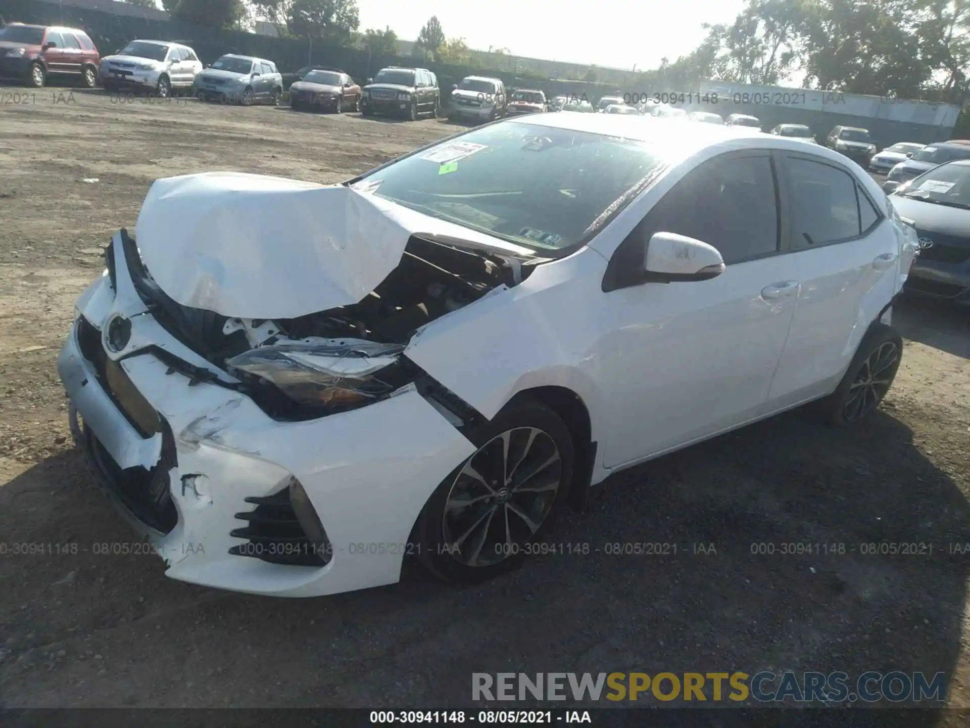 2 Photograph of a damaged car 2T1BURHE3KC133281 TOYOTA COROLLA 2019