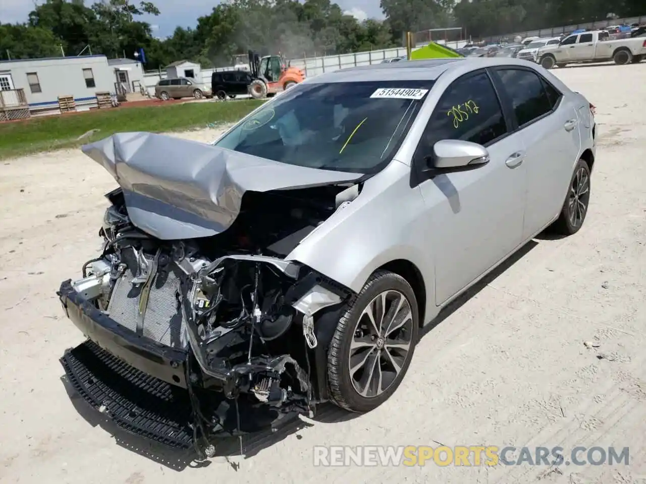 2 Photograph of a damaged car 2T1BURHE3KC134379 TOYOTA COROLLA 2019