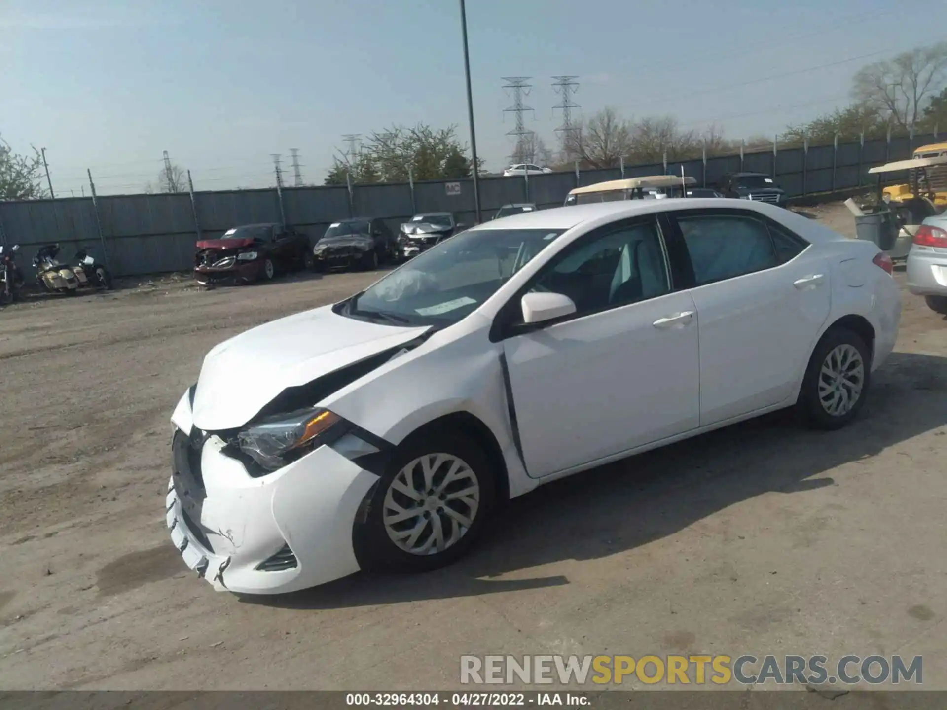 2 Photograph of a damaged car 2T1BURHE3KC134639 TOYOTA COROLLA 2019