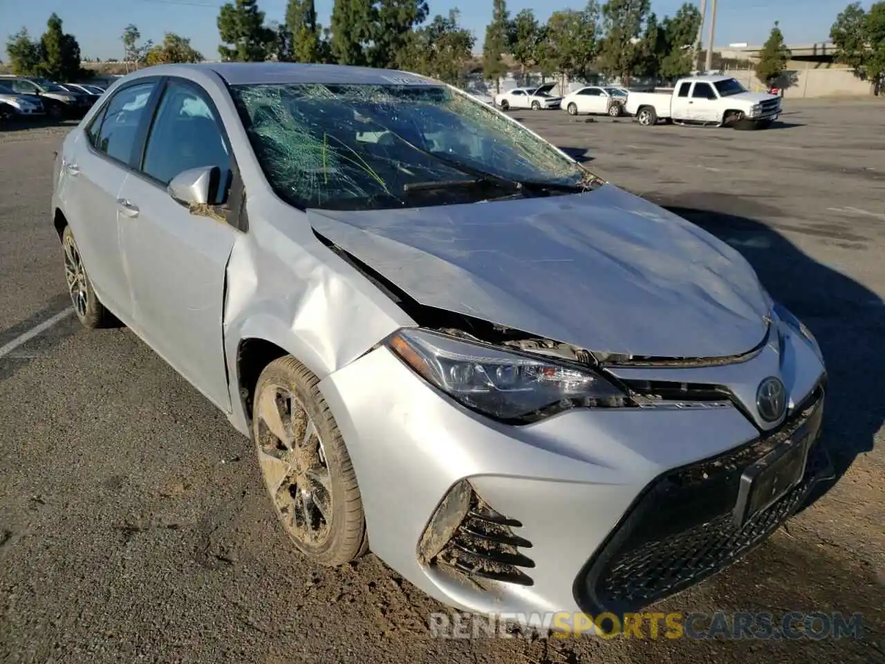 1 Photograph of a damaged car 2T1BURHE3KC134771 TOYOTA COROLLA 2019