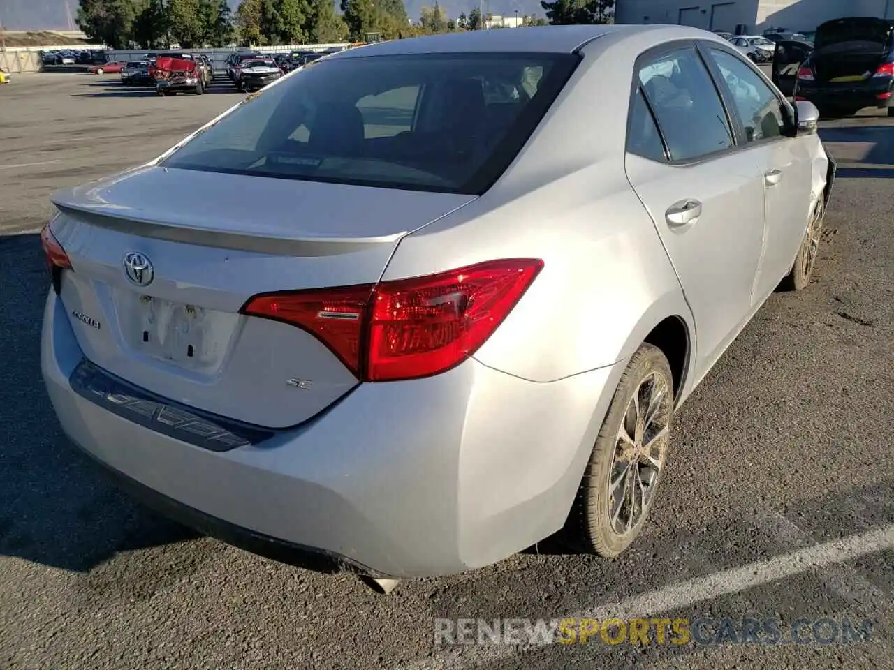 4 Photograph of a damaged car 2T1BURHE3KC134771 TOYOTA COROLLA 2019