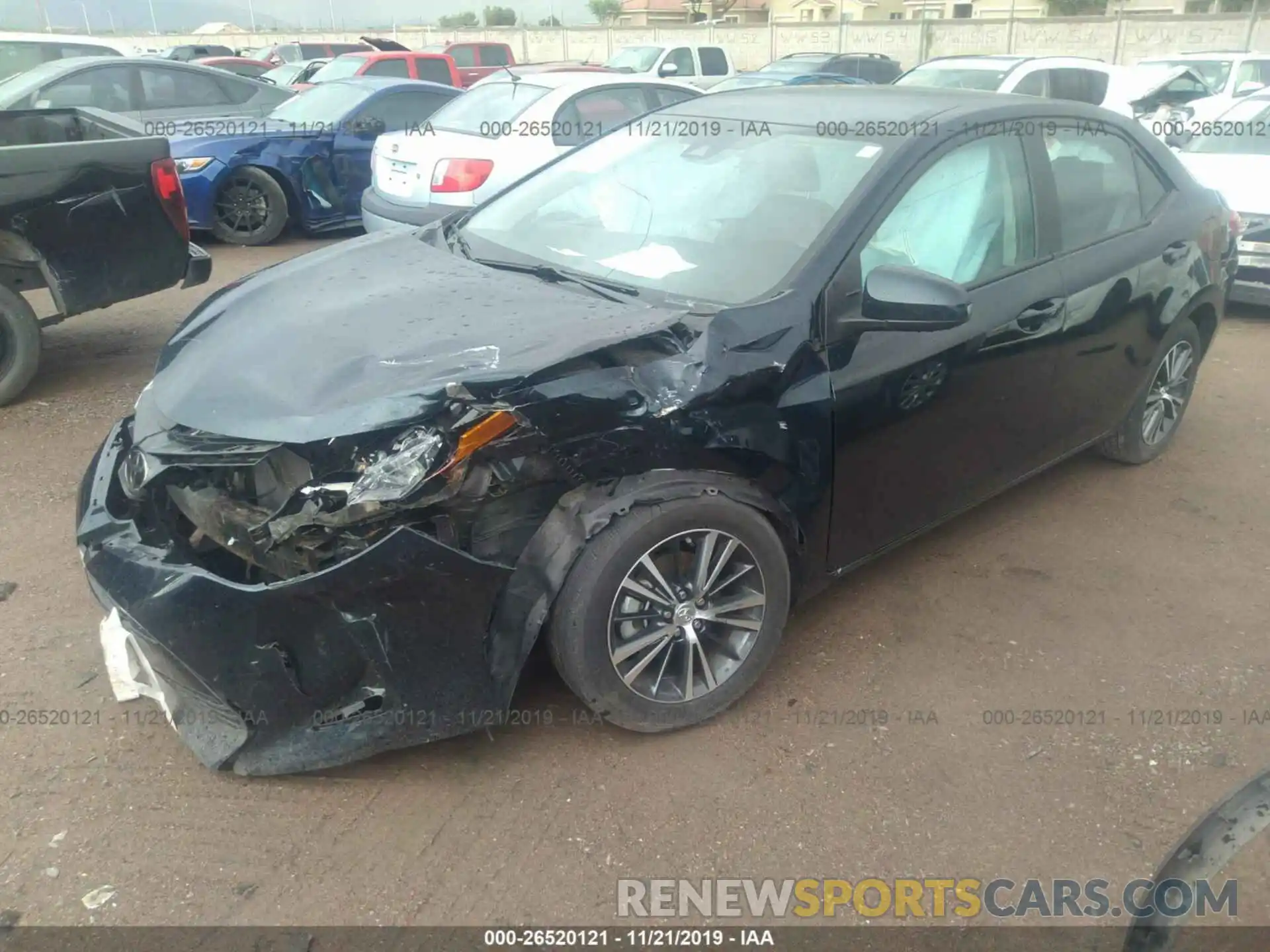 2 Photograph of a damaged car 2T1BURHE3KC134883 TOYOTA COROLLA 2019