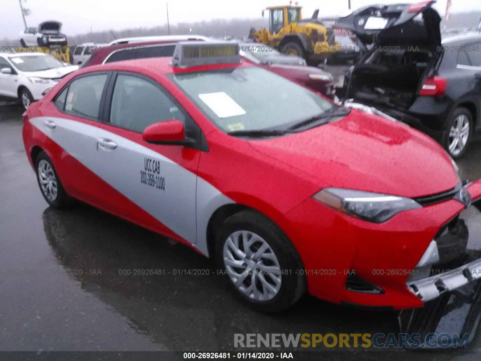 1 Photograph of a damaged car 2T1BURHE3KC135015 TOYOTA COROLLA 2019