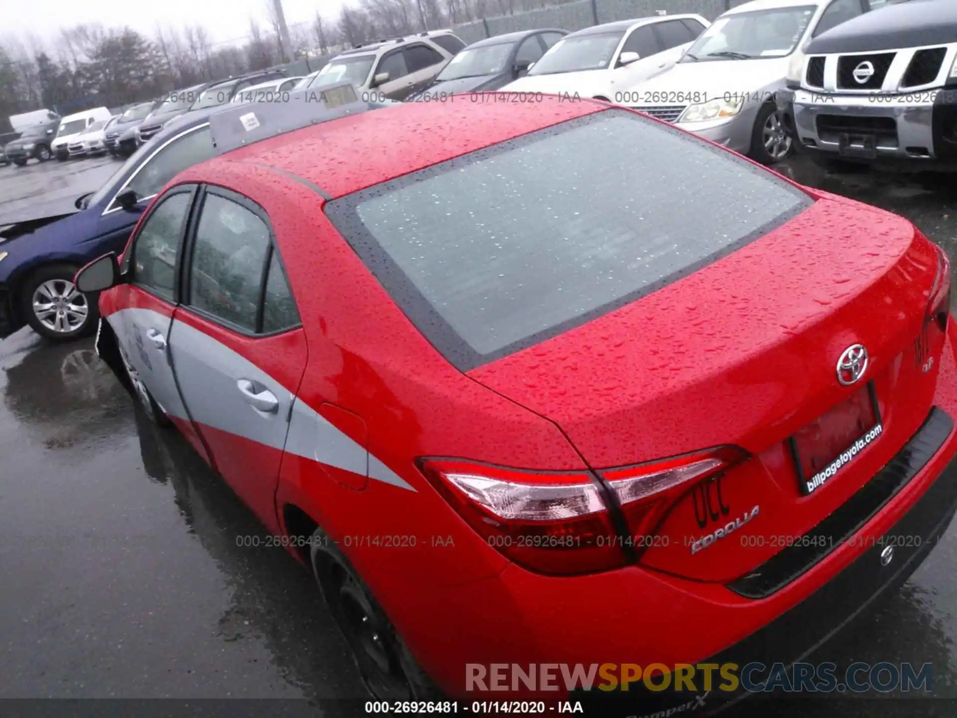 3 Photograph of a damaged car 2T1BURHE3KC135015 TOYOTA COROLLA 2019