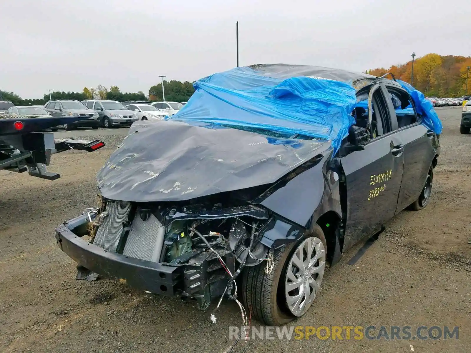 2 Фотография поврежденного автомобиля 2T1BURHE3KC135175 TOYOTA COROLLA 2019