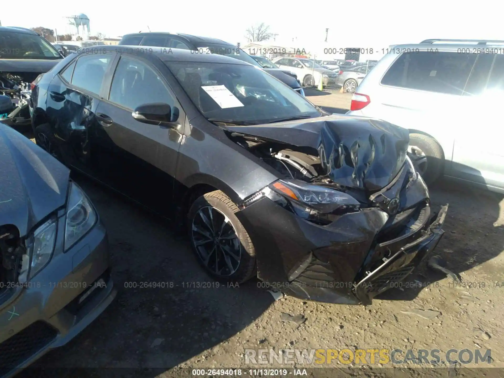 1 Photograph of a damaged car 2T1BURHE3KC135788 TOYOTA COROLLA 2019