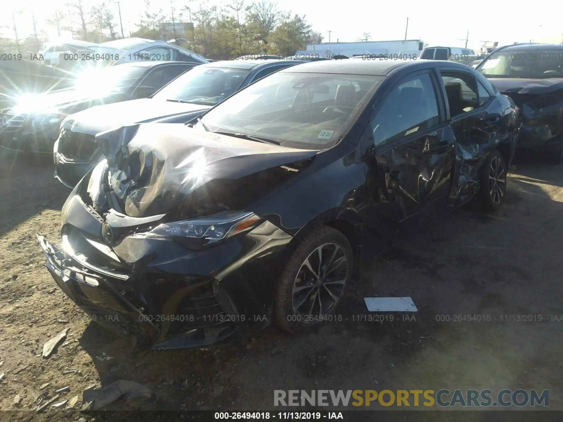 2 Photograph of a damaged car 2T1BURHE3KC135788 TOYOTA COROLLA 2019