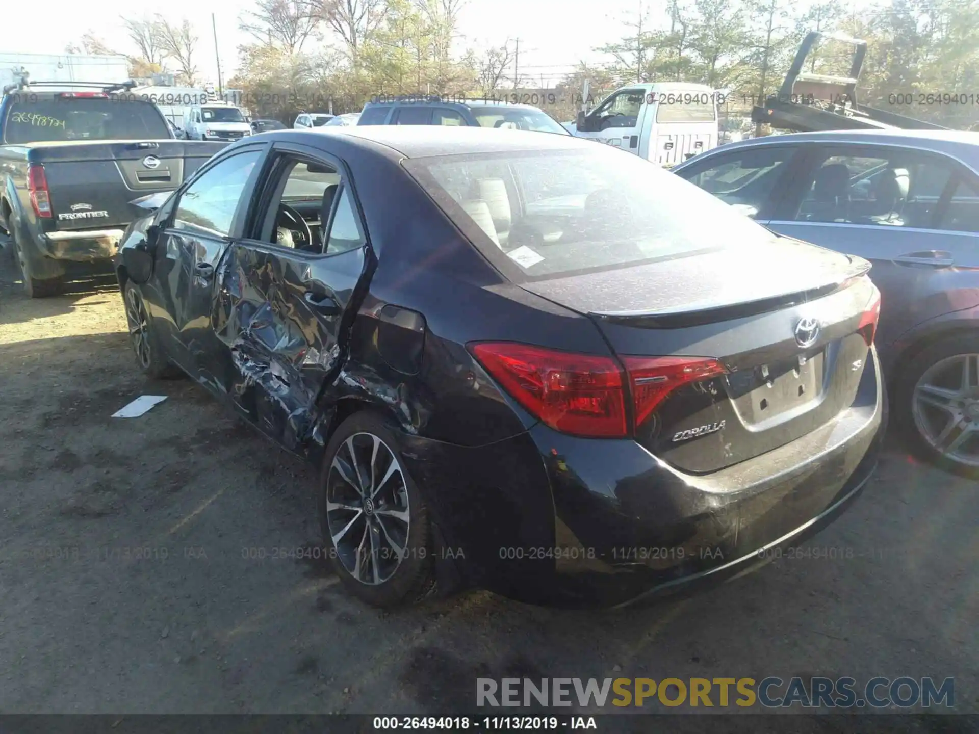 3 Photograph of a damaged car 2T1BURHE3KC135788 TOYOTA COROLLA 2019