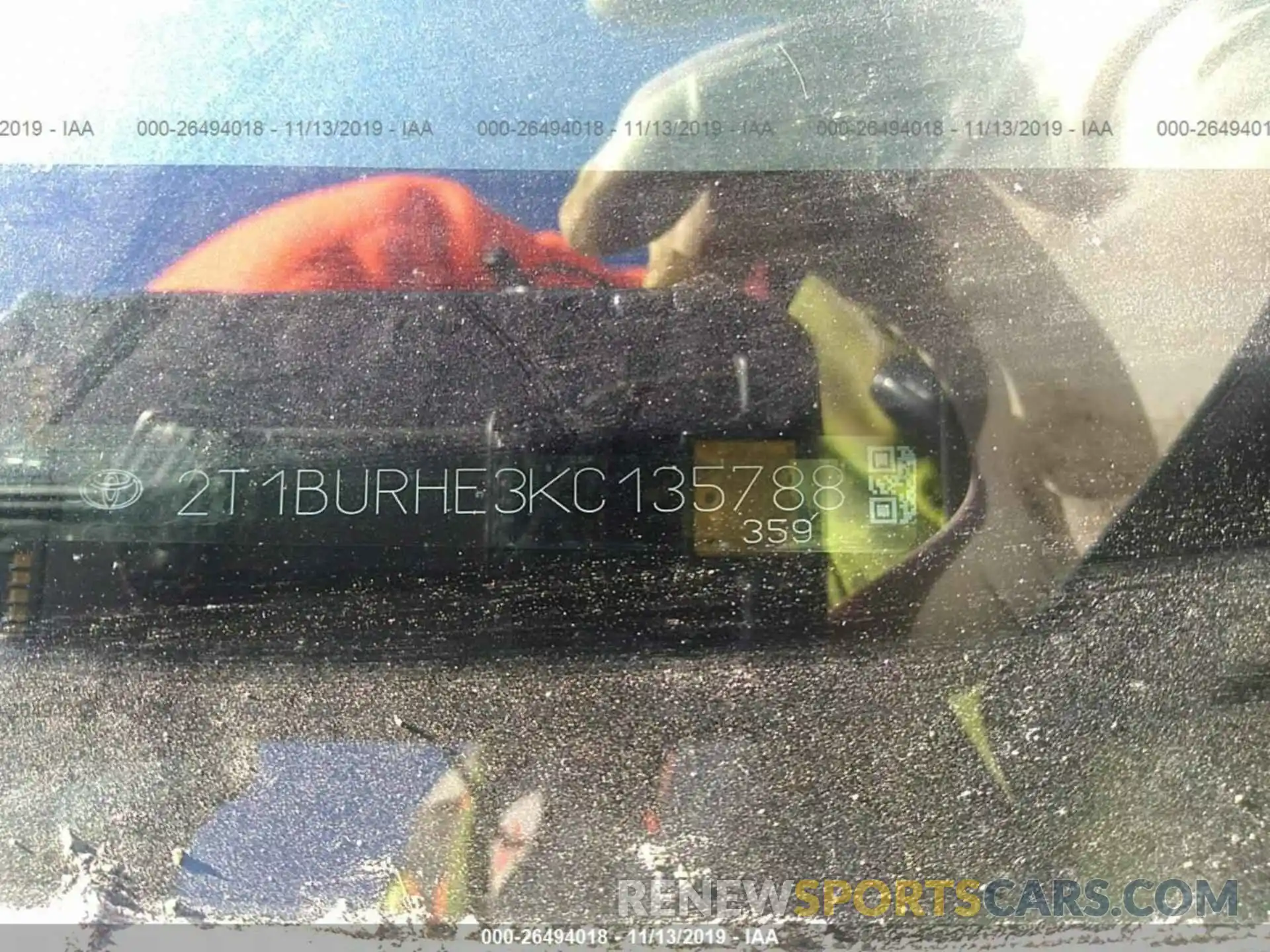 9 Photograph of a damaged car 2T1BURHE3KC135788 TOYOTA COROLLA 2019