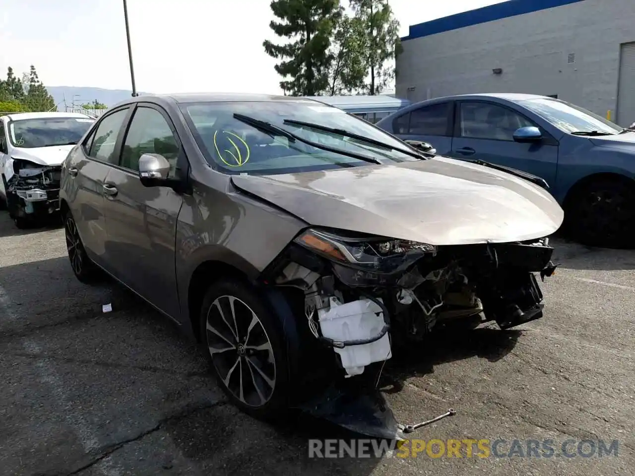 1 Photograph of a damaged car 2T1BURHE3KC135922 TOYOTA COROLLA 2019