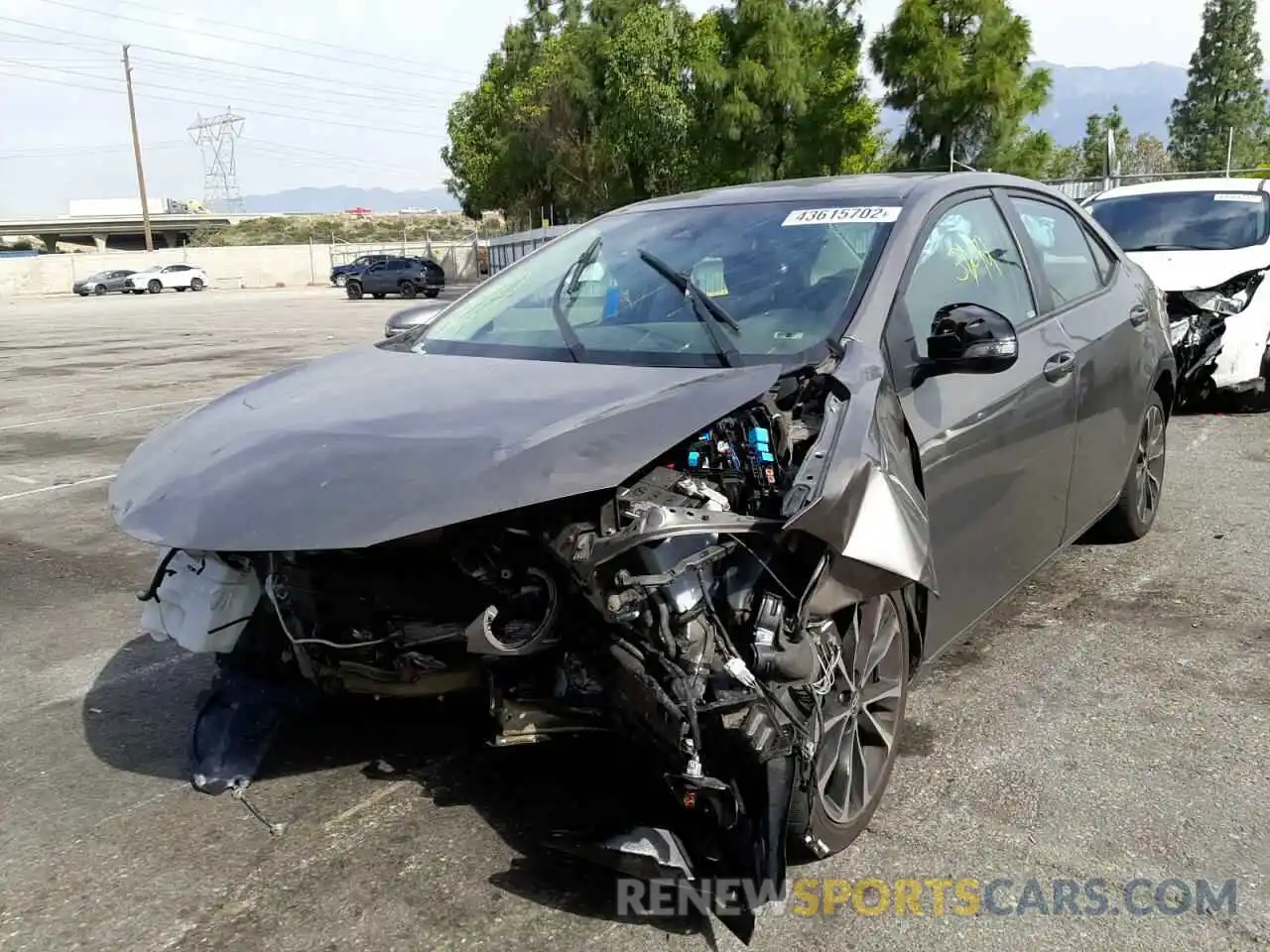 2 Photograph of a damaged car 2T1BURHE3KC135922 TOYOTA COROLLA 2019