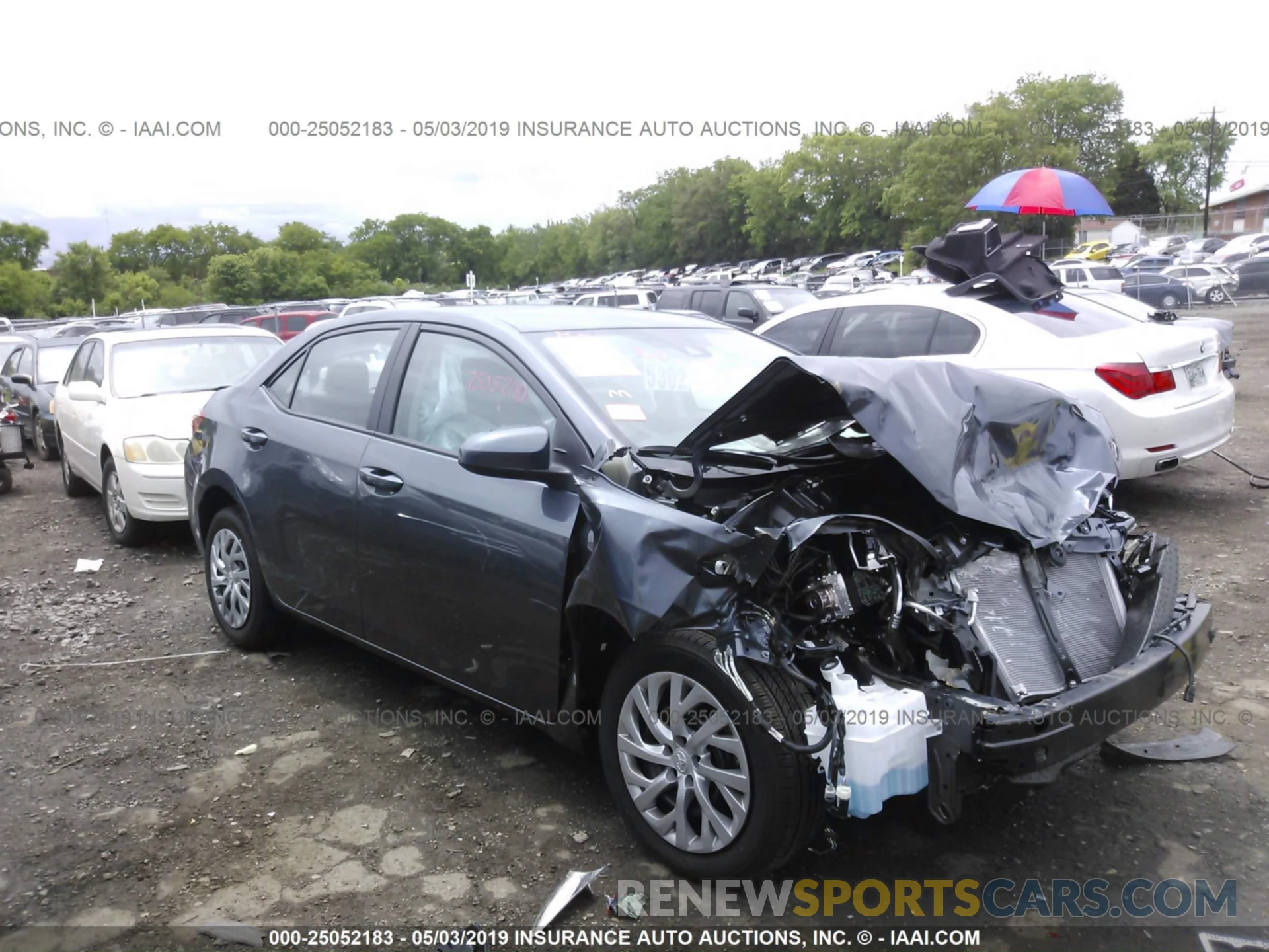 1 Photograph of a damaged car 2T1BURHE3KC136410 TOYOTA COROLLA 2019