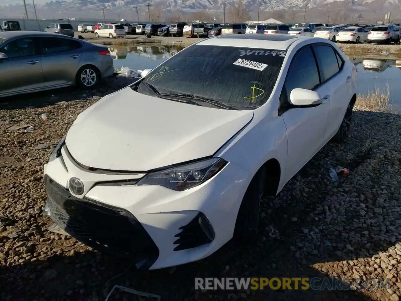 2 Photograph of a damaged car 2T1BURHE3KC136522 TOYOTA COROLLA 2019