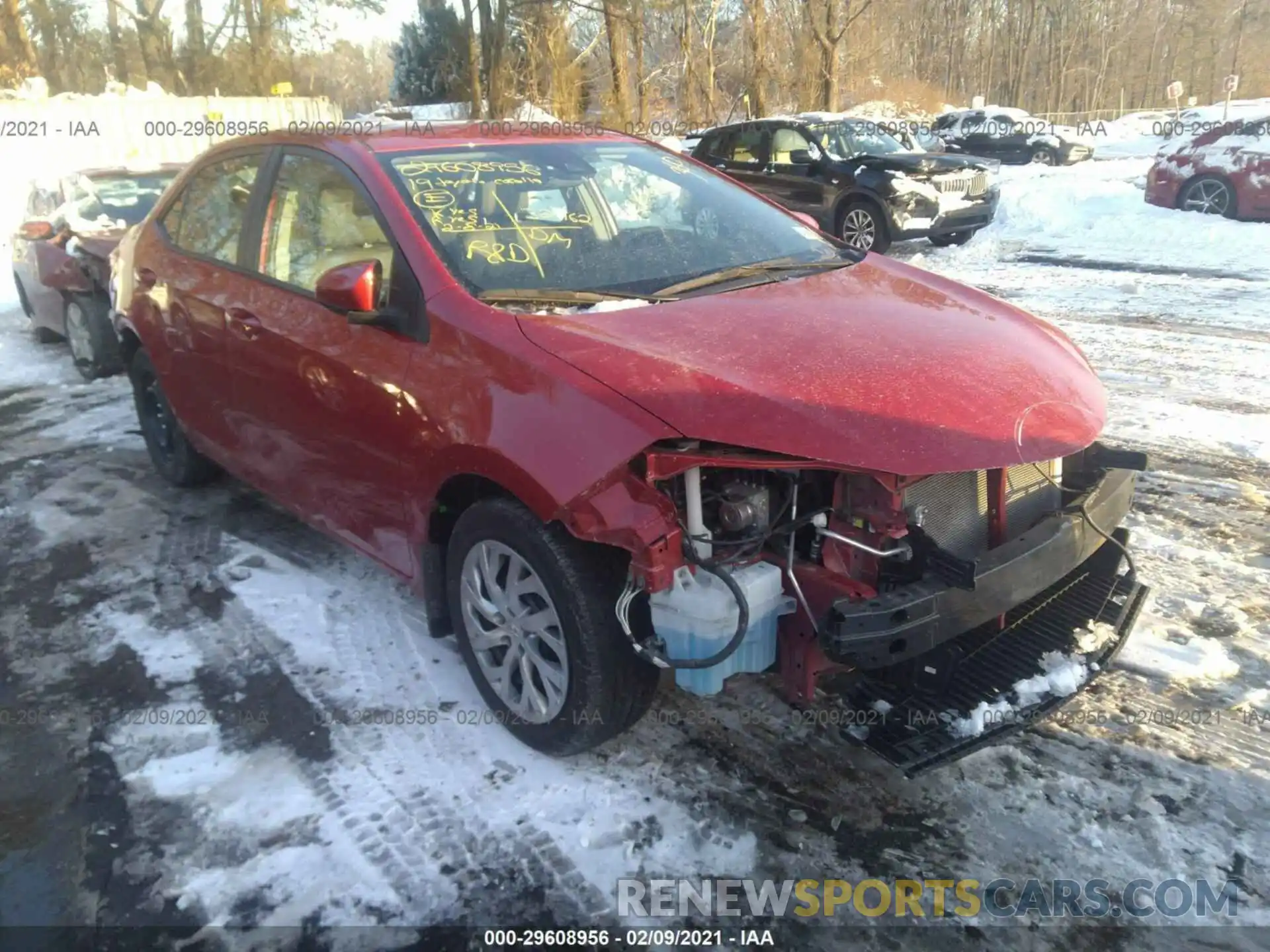 1 Photograph of a damaged car 2T1BURHE3KC136858 TOYOTA COROLLA 2019