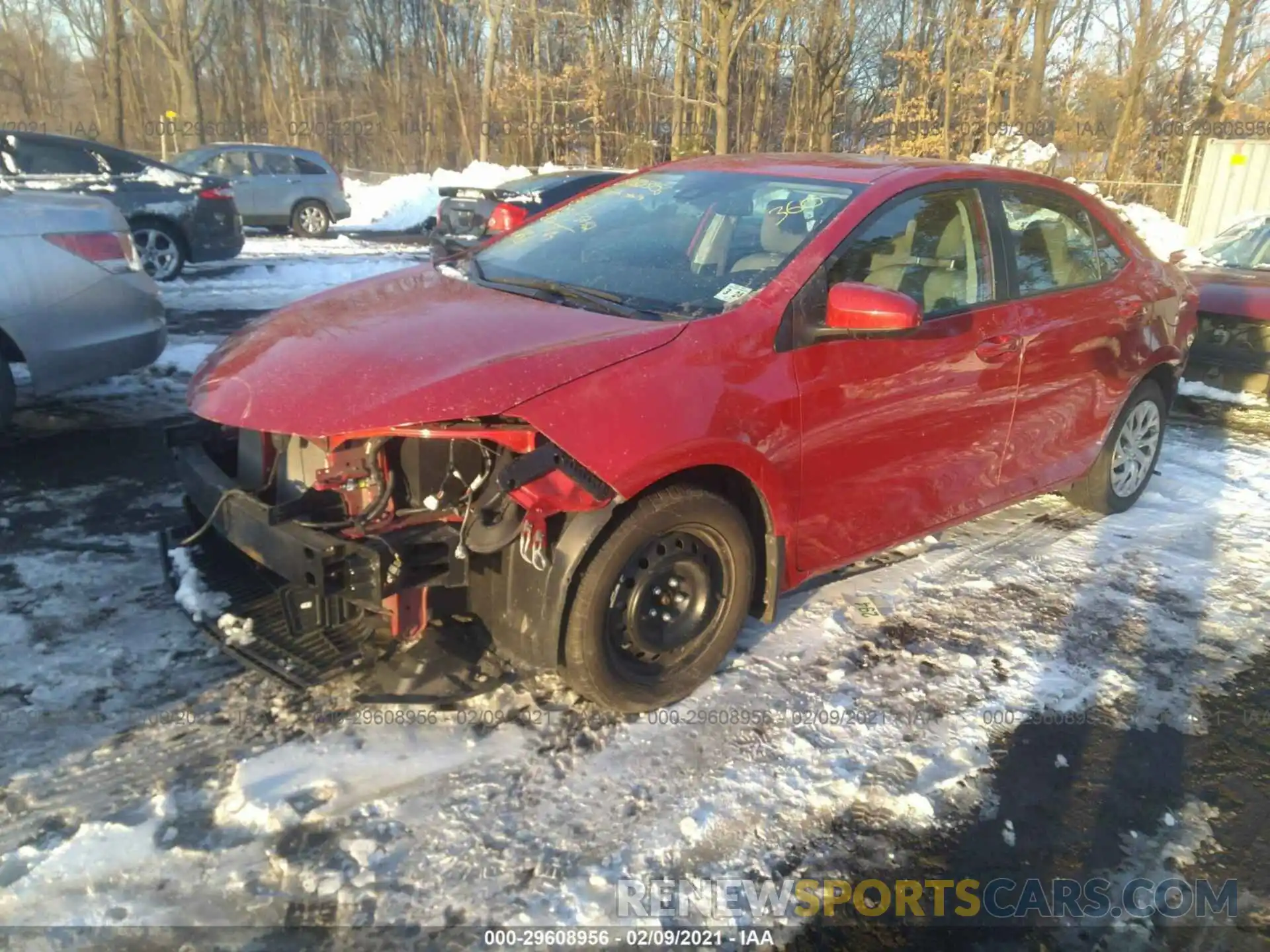 2 Photograph of a damaged car 2T1BURHE3KC136858 TOYOTA COROLLA 2019