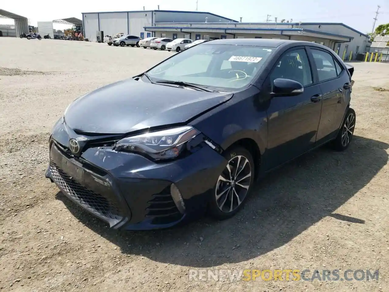 2 Фотография поврежденного автомобиля 2T1BURHE3KC137301 TOYOTA COROLLA 2019