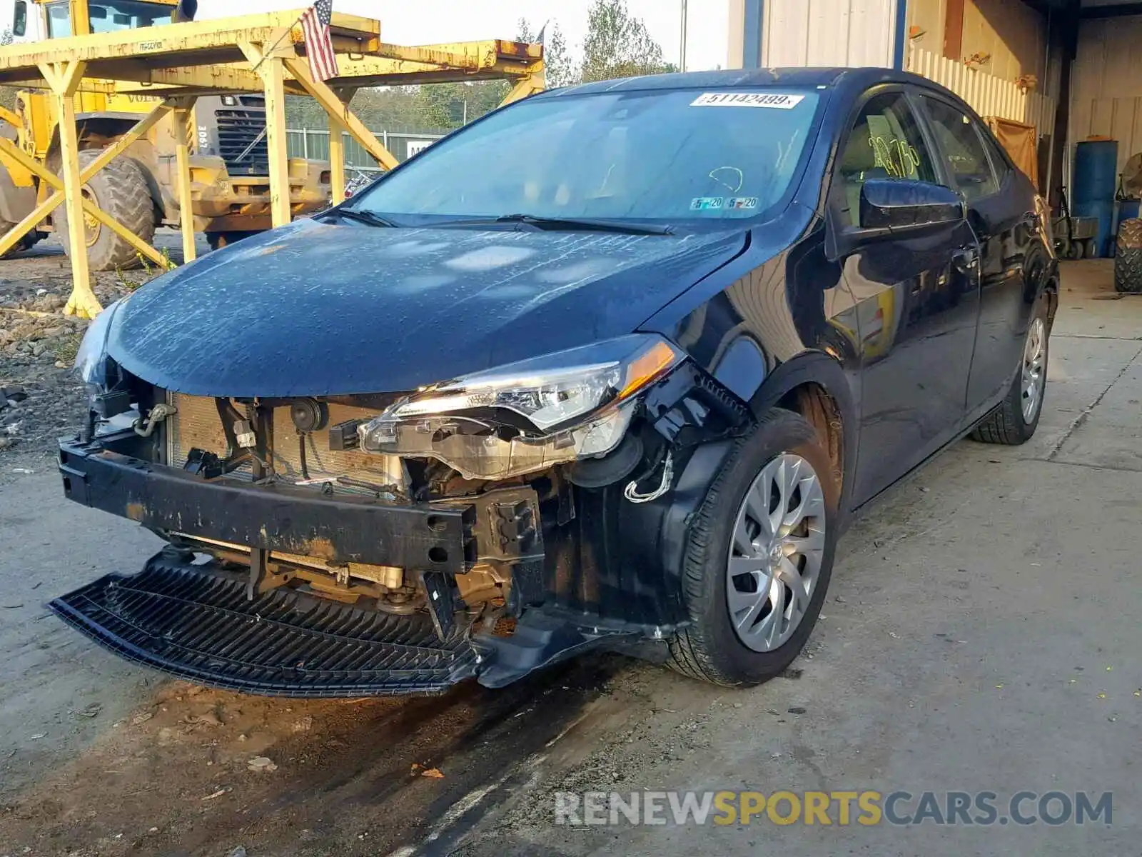 2 Photograph of a damaged car 2T1BURHE3KC137797 TOYOTA COROLLA 2019