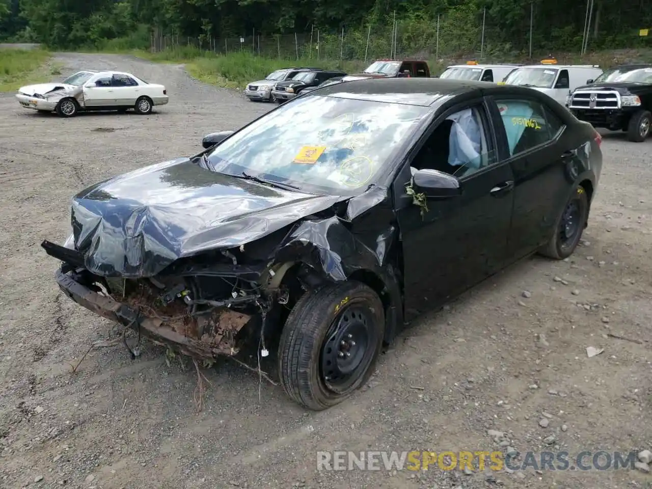 2 Photograph of a damaged car 2T1BURHE3KC138979 TOYOTA COROLLA 2019