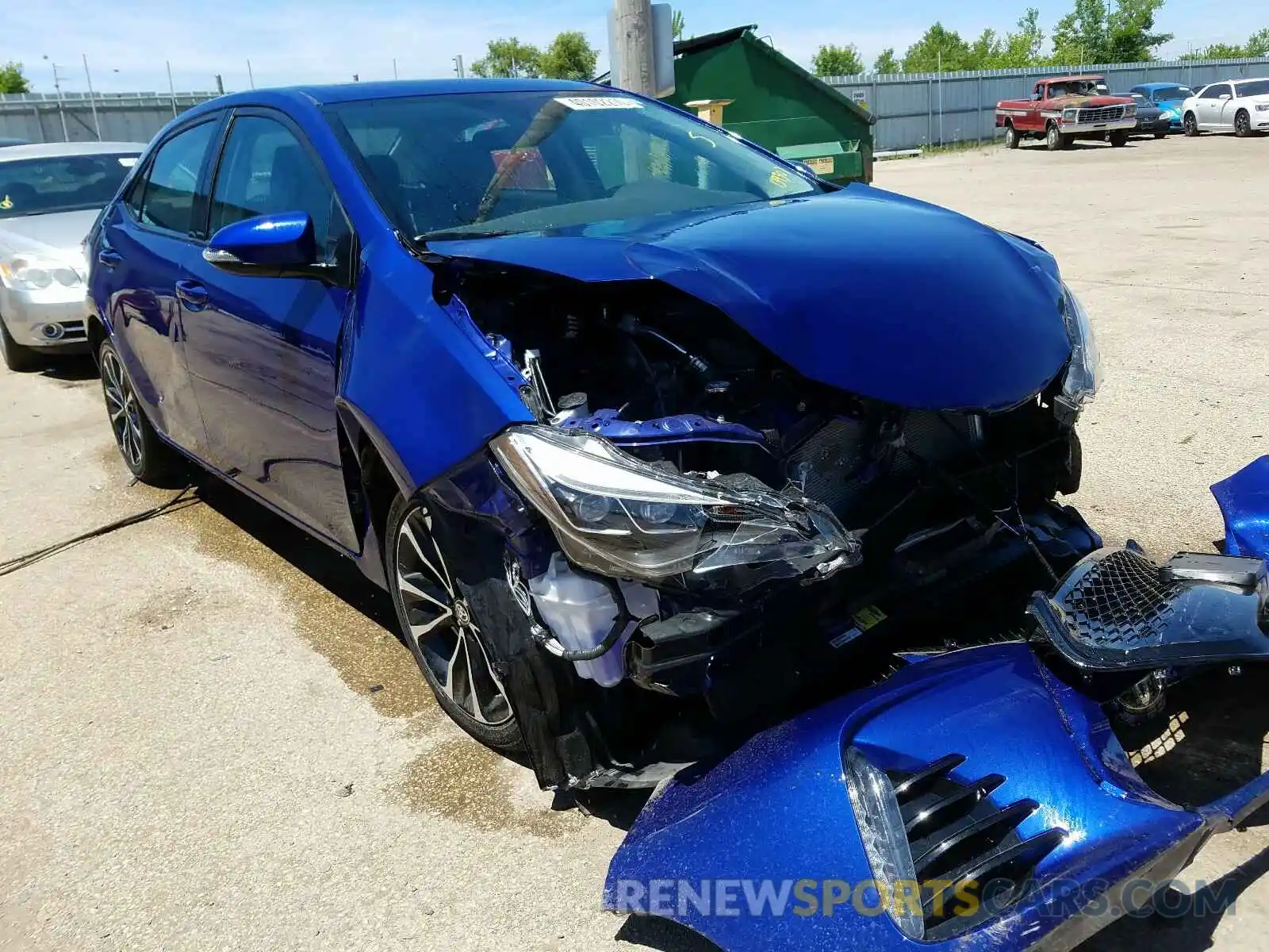 1 Photograph of a damaged car 2T1BURHE3KC139307 TOYOTA COROLLA 2019