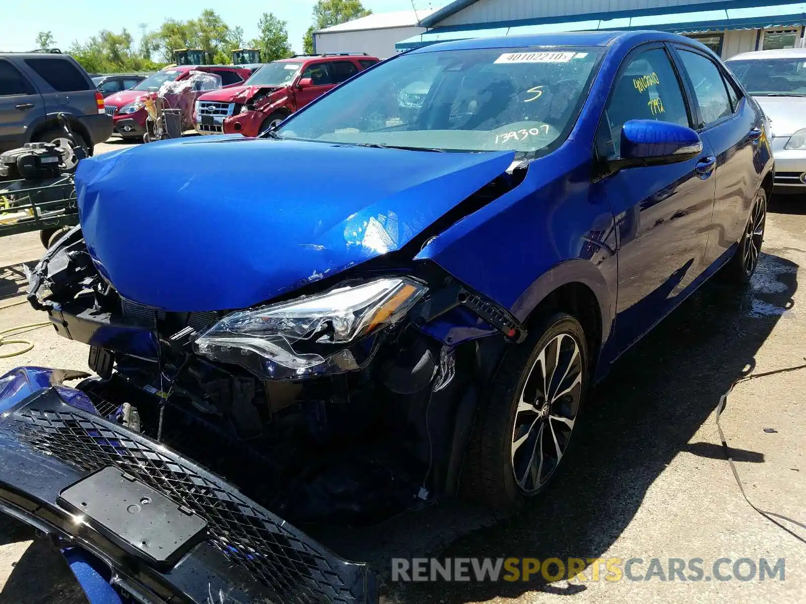 2 Photograph of a damaged car 2T1BURHE3KC139307 TOYOTA COROLLA 2019