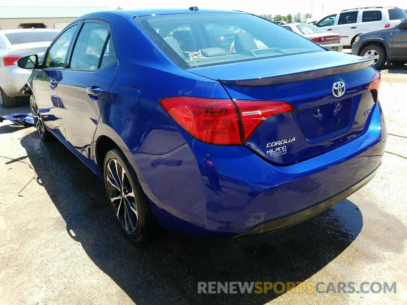 3 Photograph of a damaged car 2T1BURHE3KC139307 TOYOTA COROLLA 2019