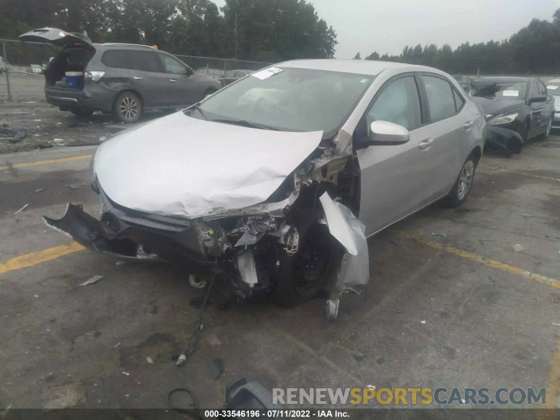 2 Photograph of a damaged car 2T1BURHE3KC140277 TOYOTA COROLLA 2019