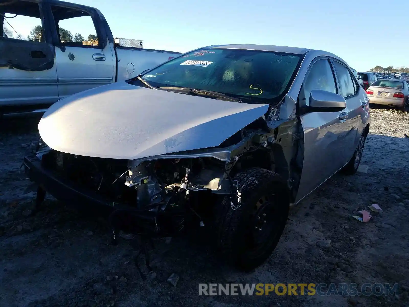 2 Photograph of a damaged car 2T1BURHE3KC140294 TOYOTA COROLLA 2019