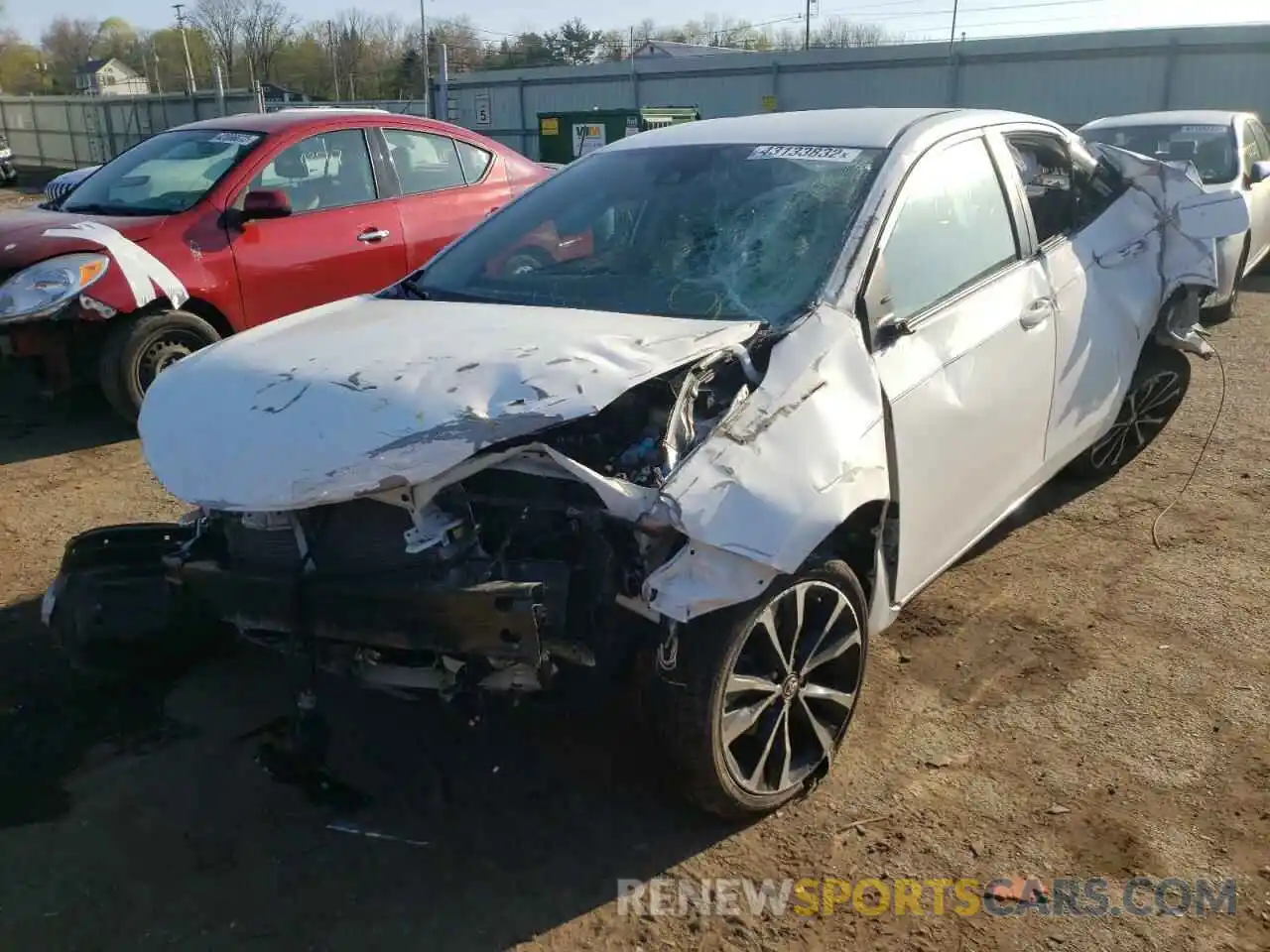 2 Photograph of a damaged car 2T1BURHE3KC140893 TOYOTA COROLLA 2019