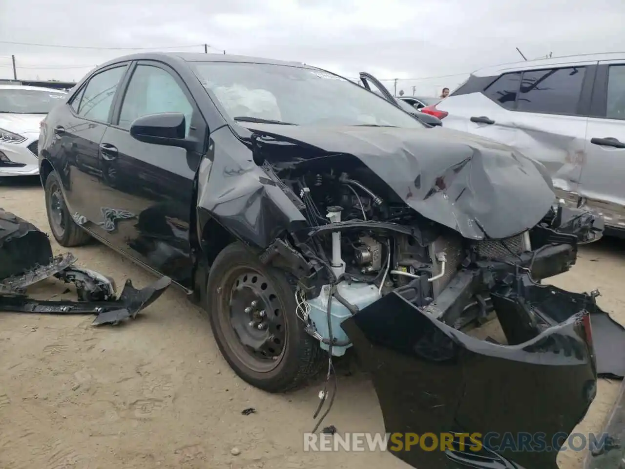 1 Photograph of a damaged car 2T1BURHE3KC140974 TOYOTA COROLLA 2019