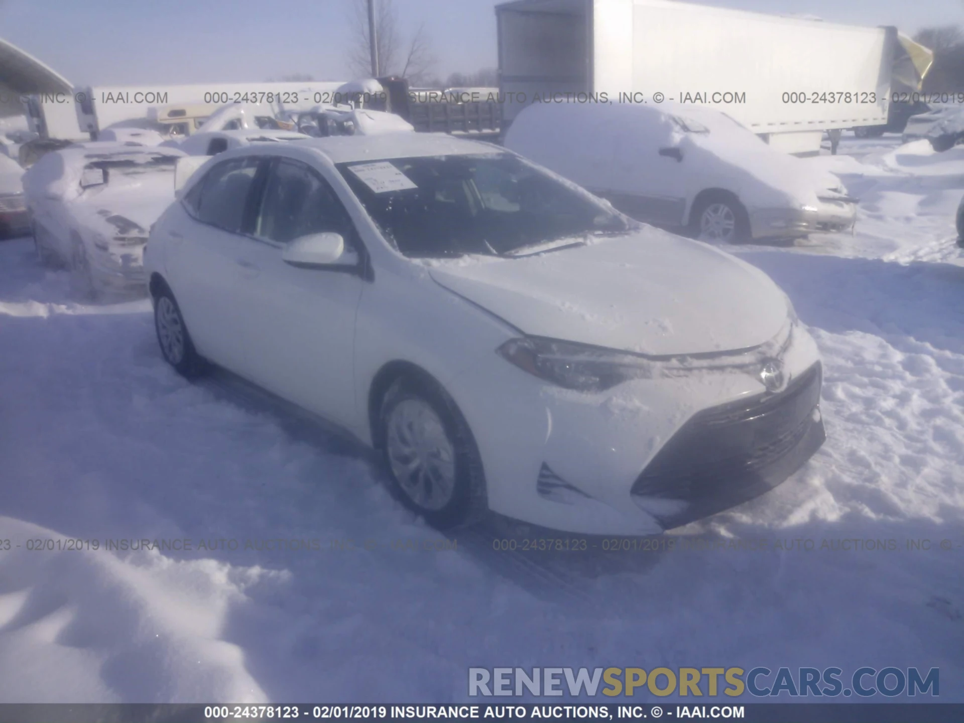 1 Photograph of a damaged car 2T1BURHE3KC141512 TOYOTA COROLLA 2019