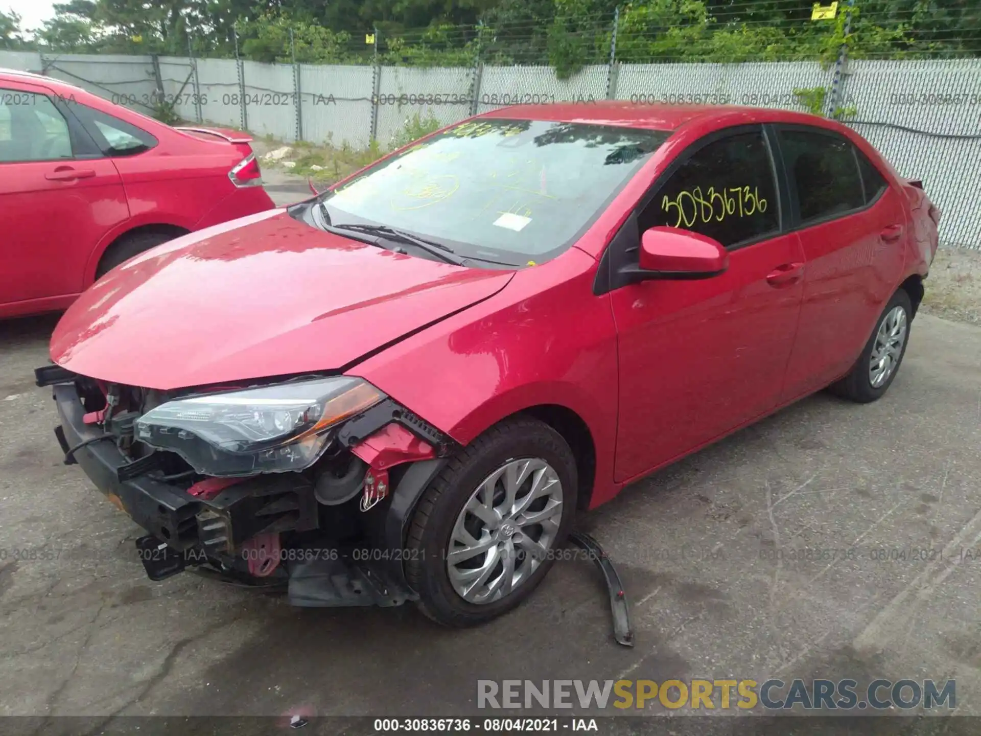 2 Photograph of a damaged car 2T1BURHE3KC141669 TOYOTA COROLLA 2019