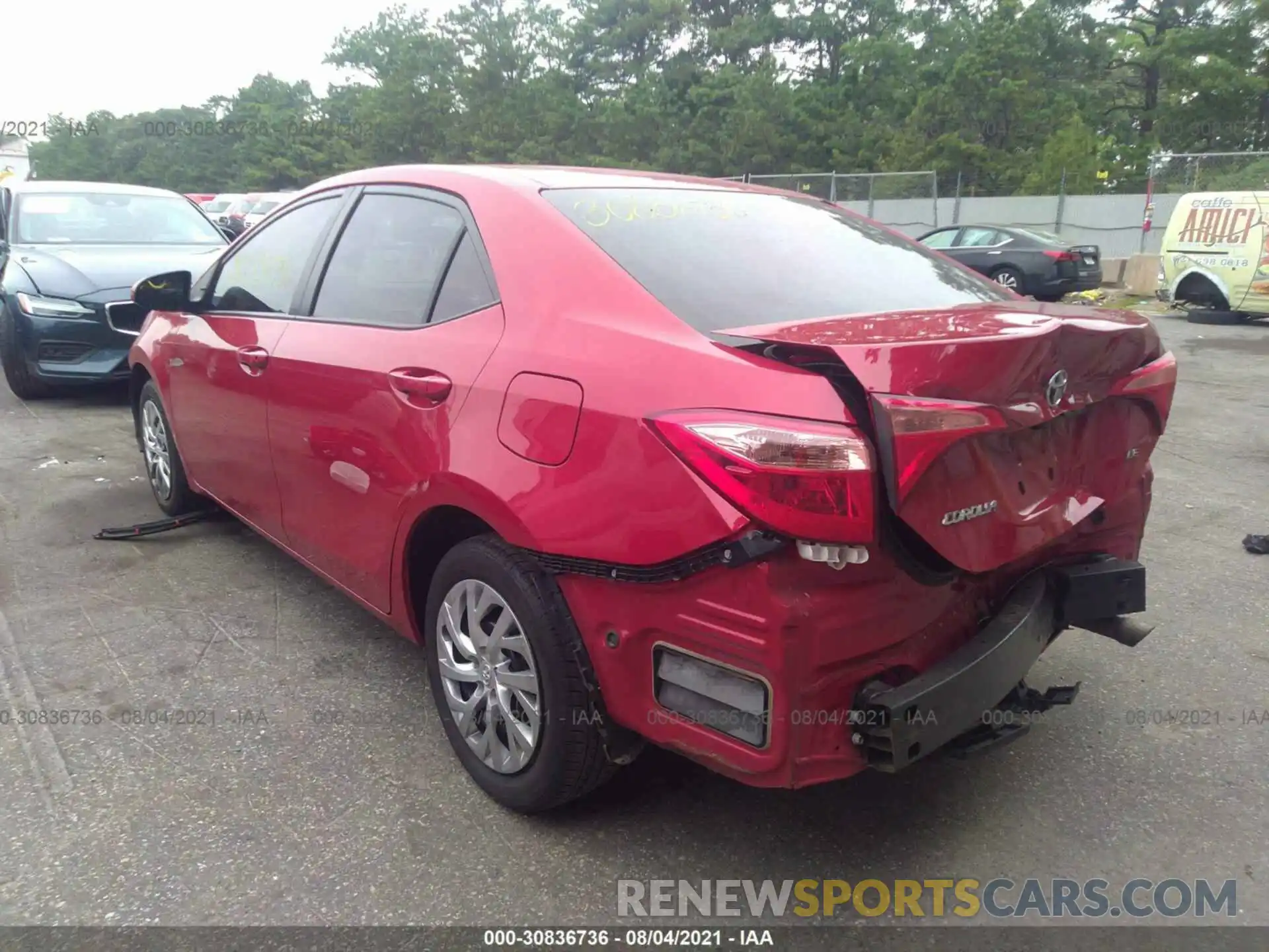 3 Photograph of a damaged car 2T1BURHE3KC141669 TOYOTA COROLLA 2019