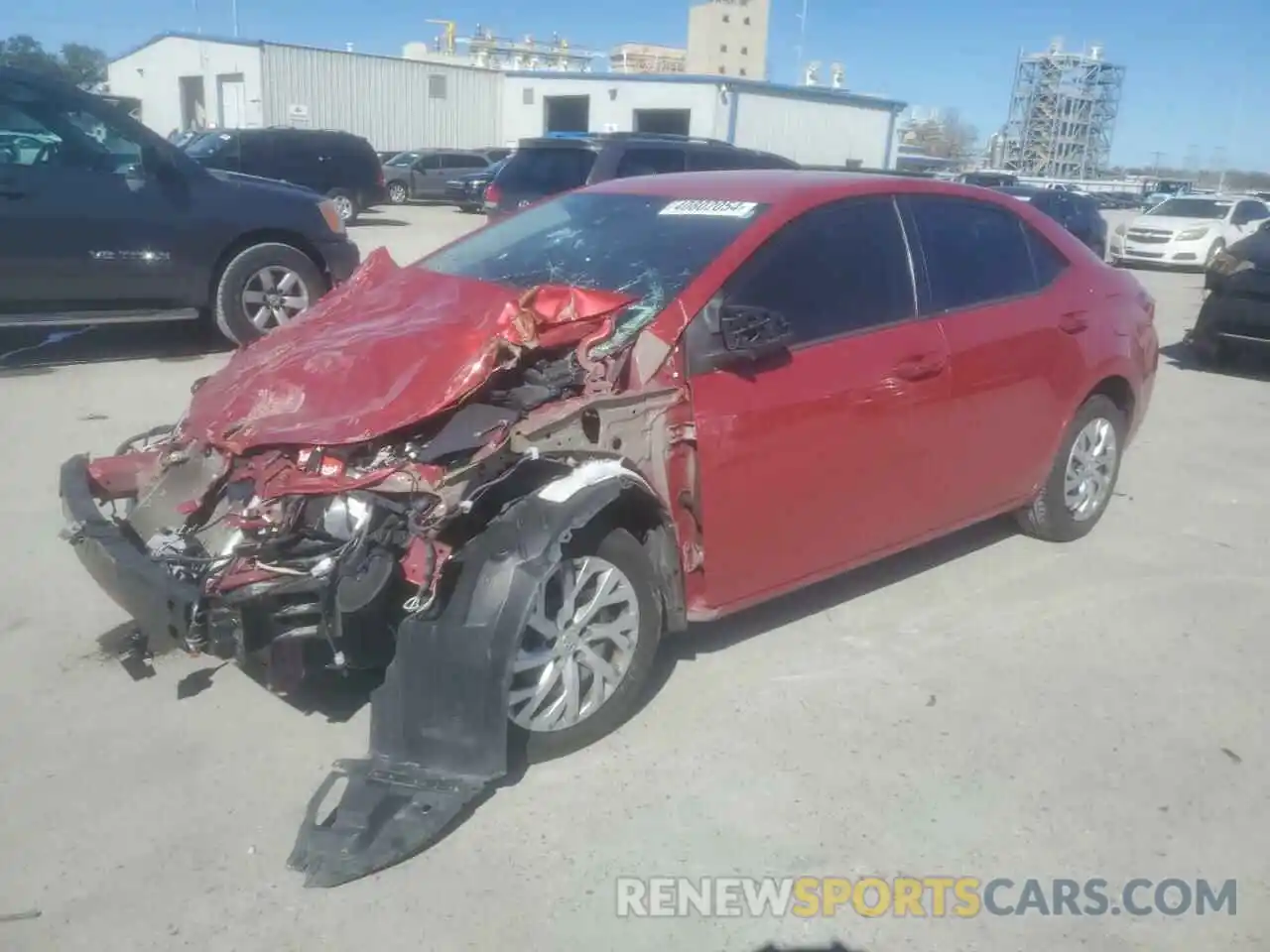 1 Photograph of a damaged car 2T1BURHE3KC141705 TOYOTA COROLLA 2019