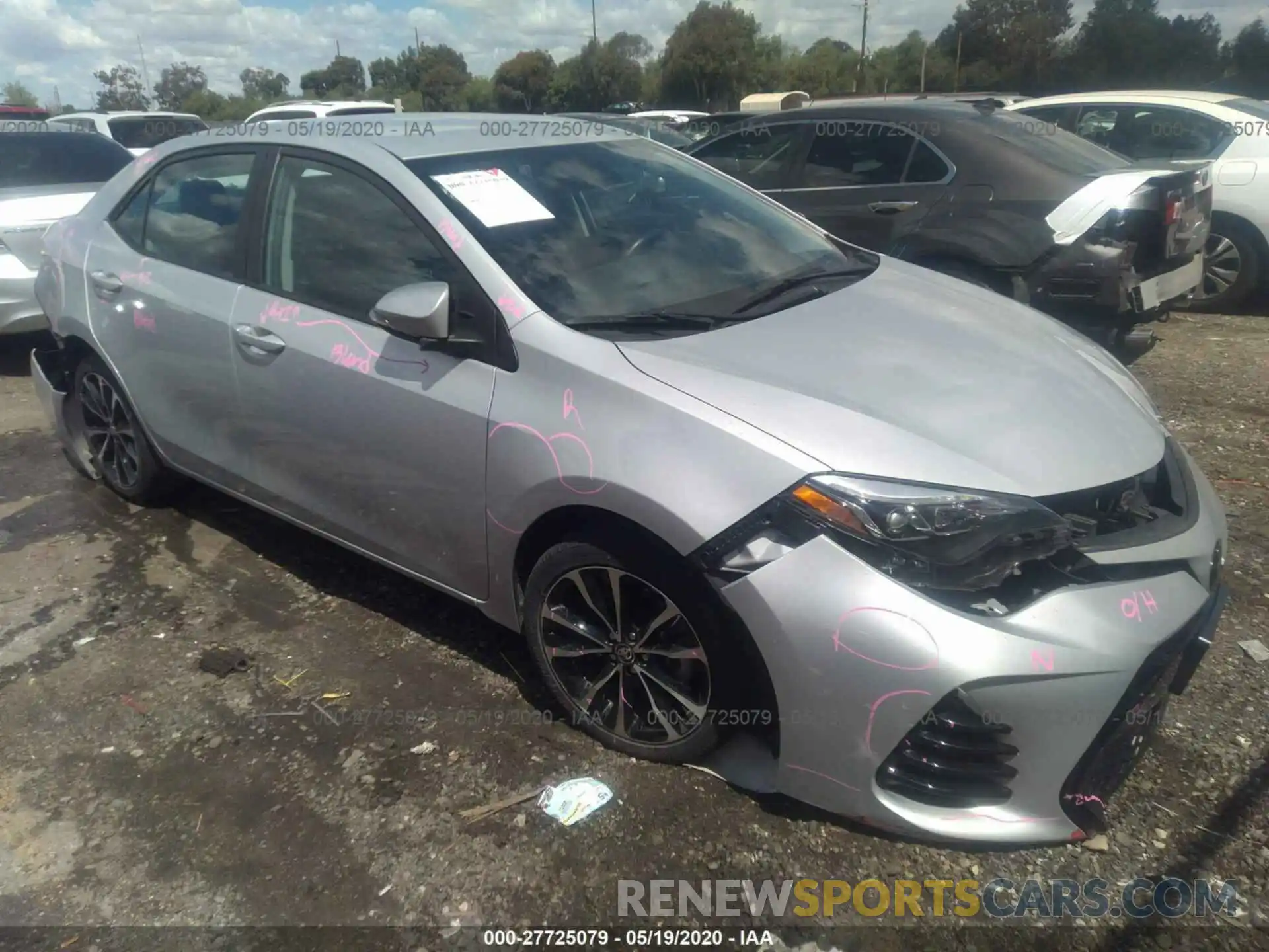 1 Photograph of a damaged car 2T1BURHE3KC142000 TOYOTA COROLLA 2019