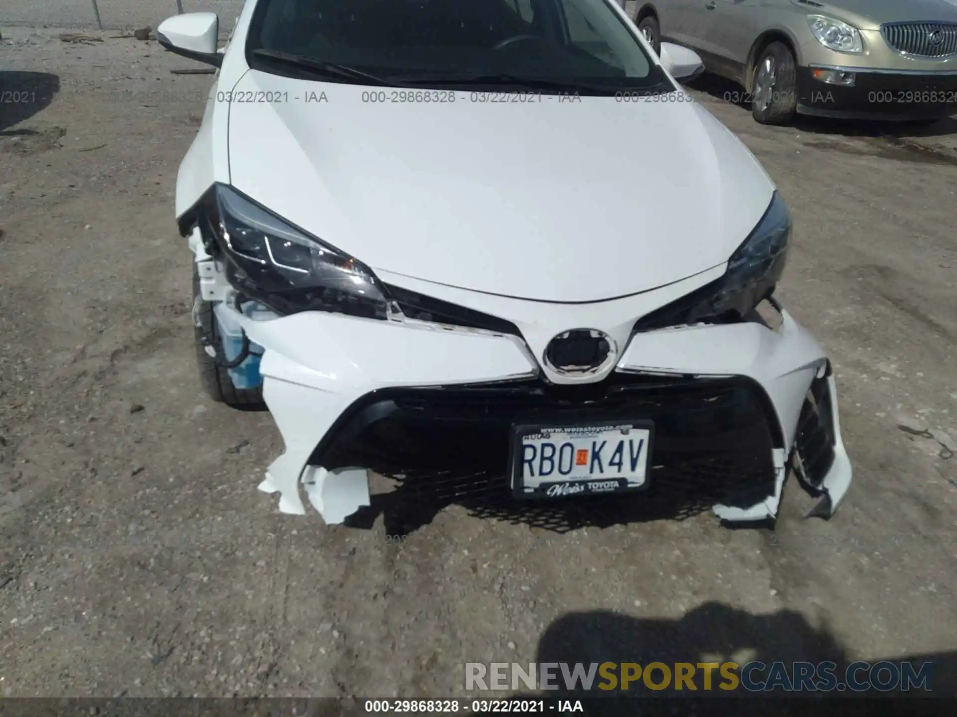 6 Photograph of a damaged car 2T1BURHE3KC142255 TOYOTA COROLLA 2019