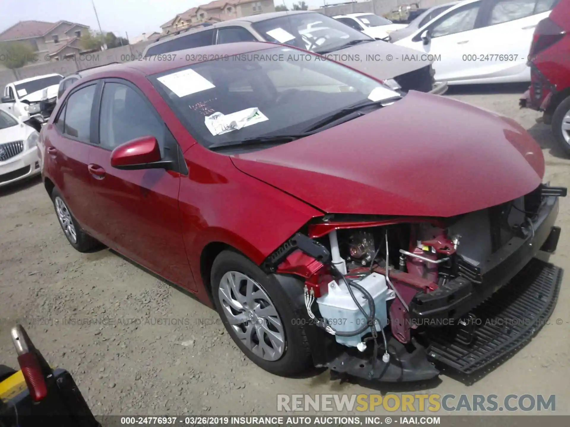 1 Photograph of a damaged car 2T1BURHE3KC143289 TOYOTA COROLLA 2019