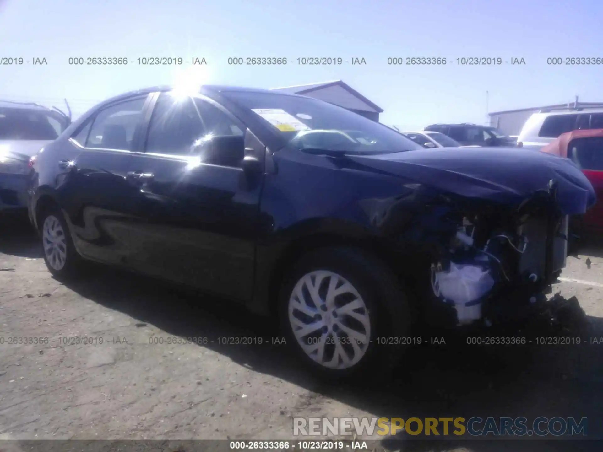 1 Photograph of a damaged car 2T1BURHE3KC143843 TOYOTA COROLLA 2019