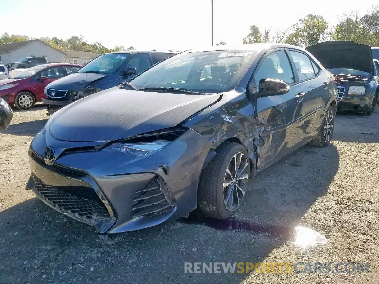 2 Photograph of a damaged car 2T1BURHE3KC144703 TOYOTA COROLLA 2019