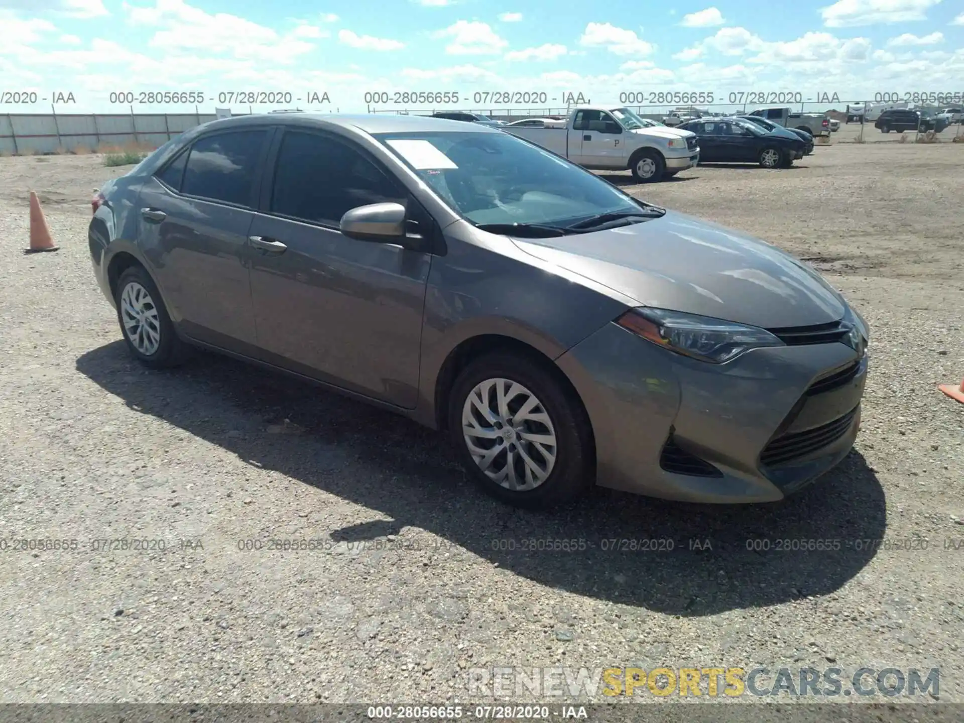 1 Photograph of a damaged car 2T1BURHE3KC145463 TOYOTA COROLLA 2019