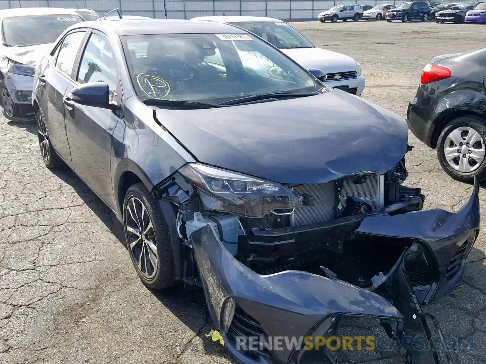 1 Photograph of a damaged car 2T1BURHE3KC146161 TOYOTA COROLLA 2019