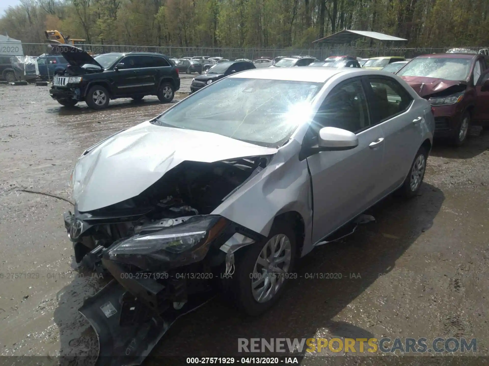 2 Photograph of a damaged car 2T1BURHE3KC146175 TOYOTA COROLLA 2019