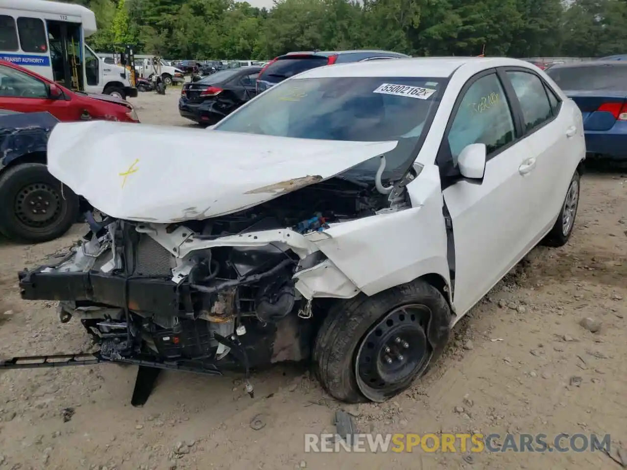 2 Photograph of a damaged car 2T1BURHE3KC146418 TOYOTA COROLLA 2019