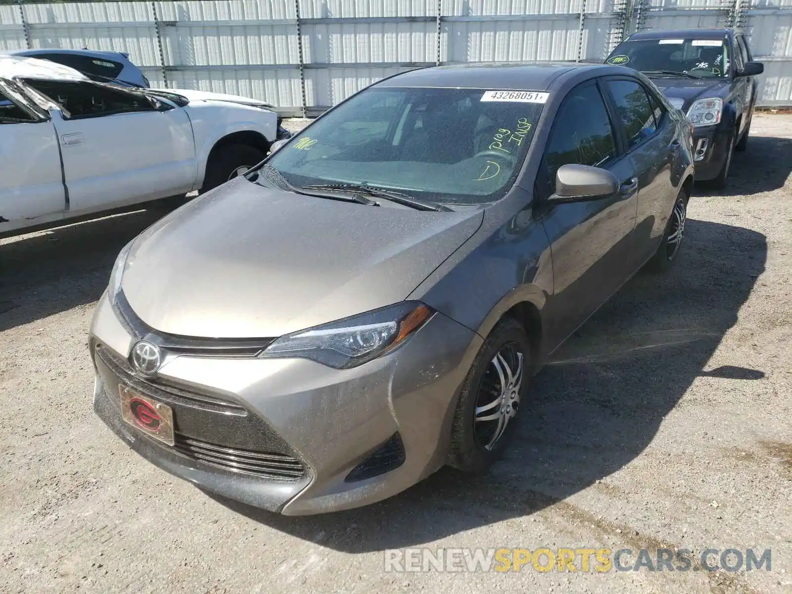 2 Photograph of a damaged car 2T1BURHE3KC146550 TOYOTA COROLLA 2019