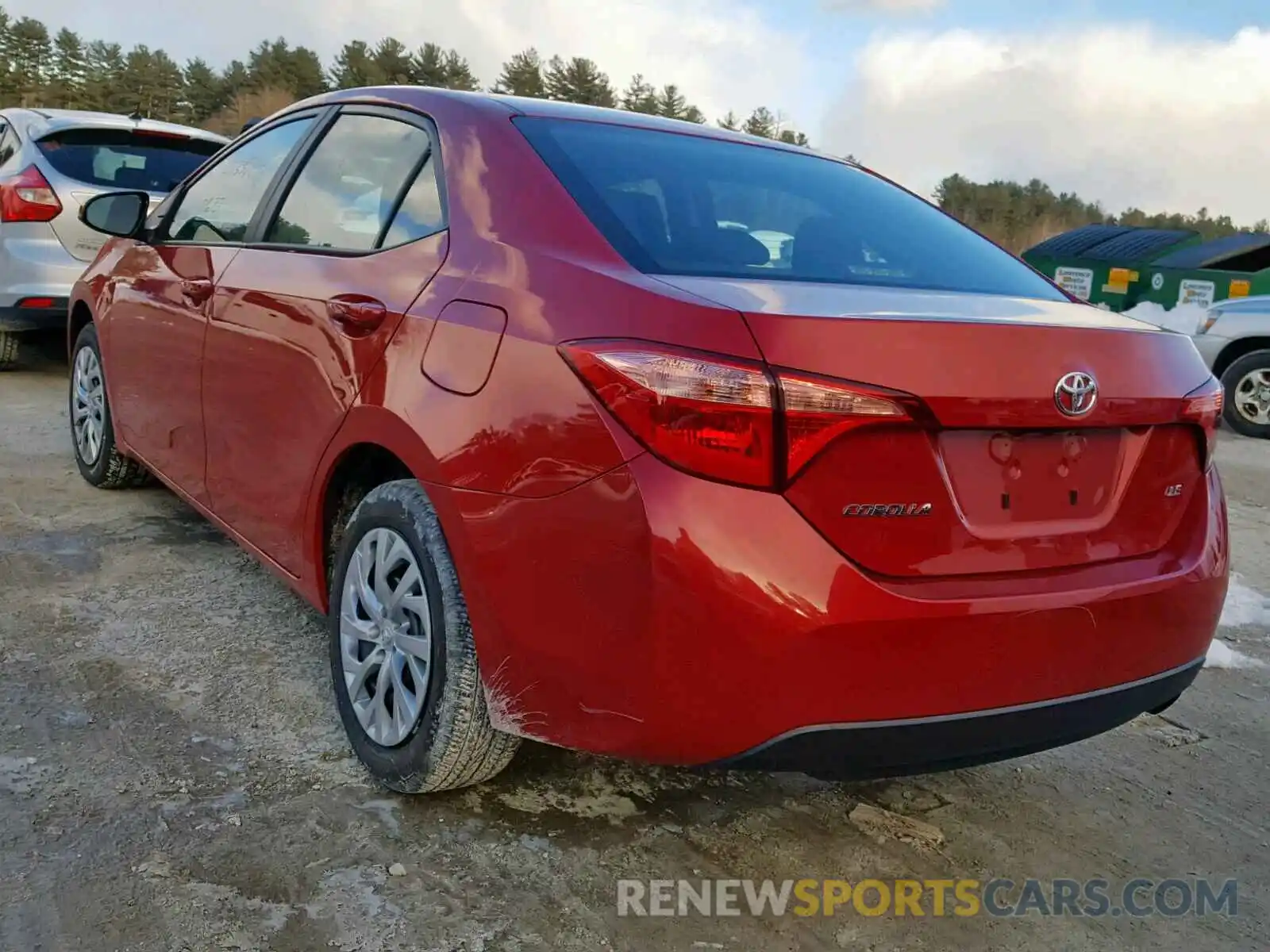 3 Photograph of a damaged car 2T1BURHE3KC146743 TOYOTA COROLLA 2019