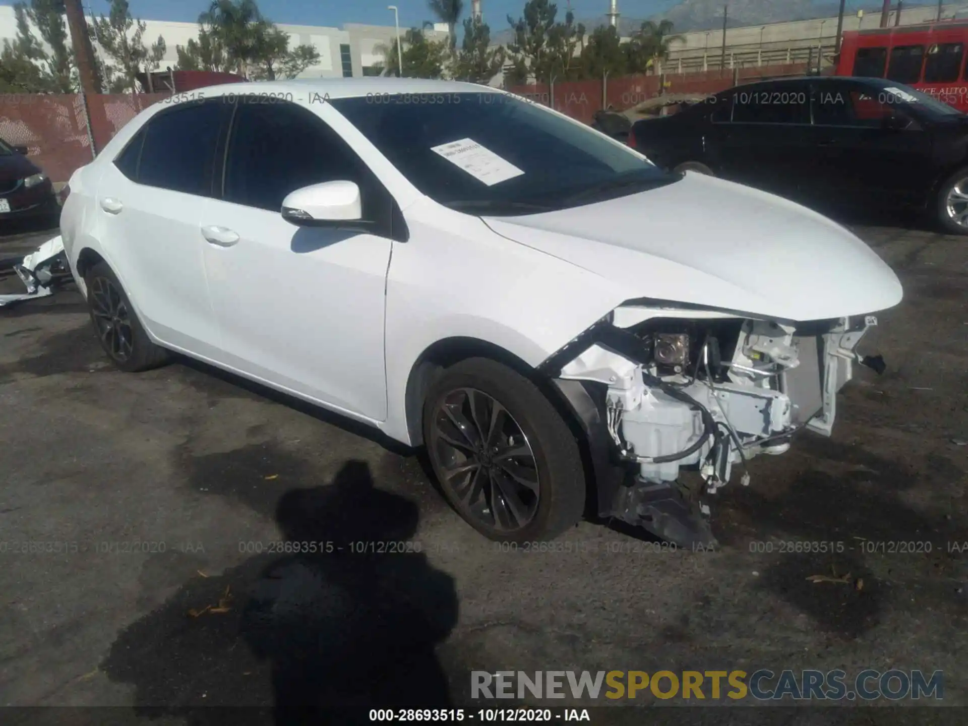 1 Photograph of a damaged car 2T1BURHE3KC147083 TOYOTA COROLLA 2019