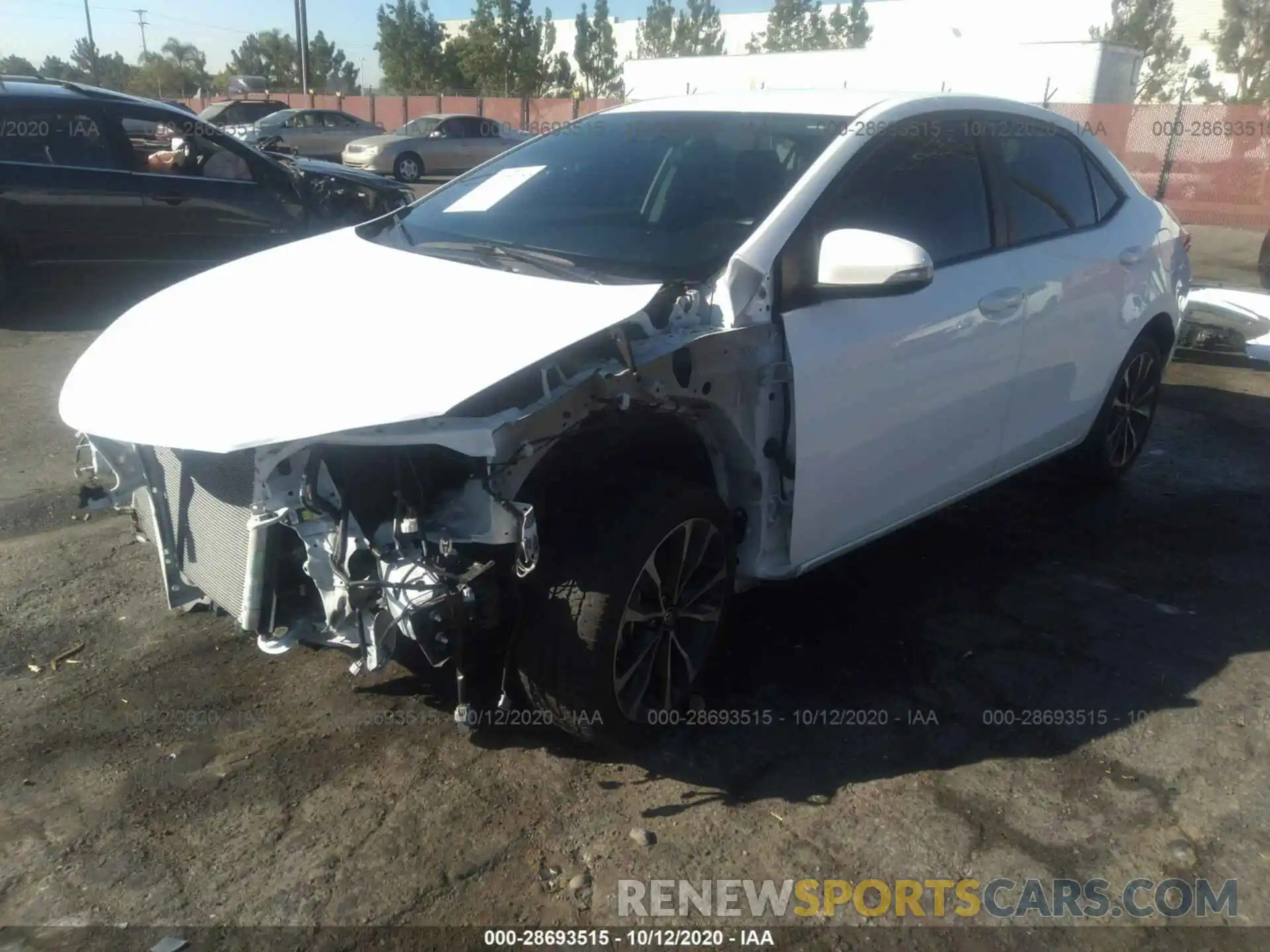 2 Photograph of a damaged car 2T1BURHE3KC147083 TOYOTA COROLLA 2019